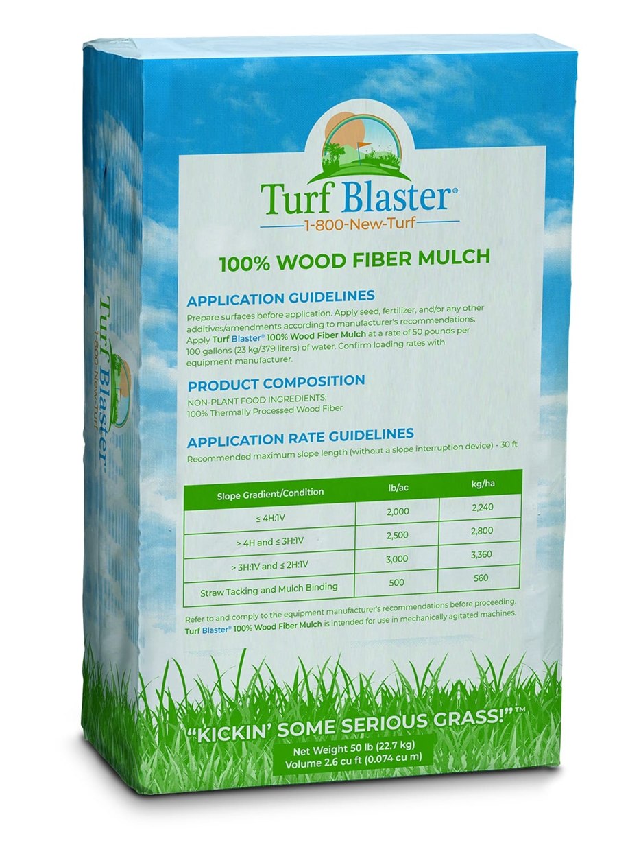 100% Wood Fiber Hydromulch