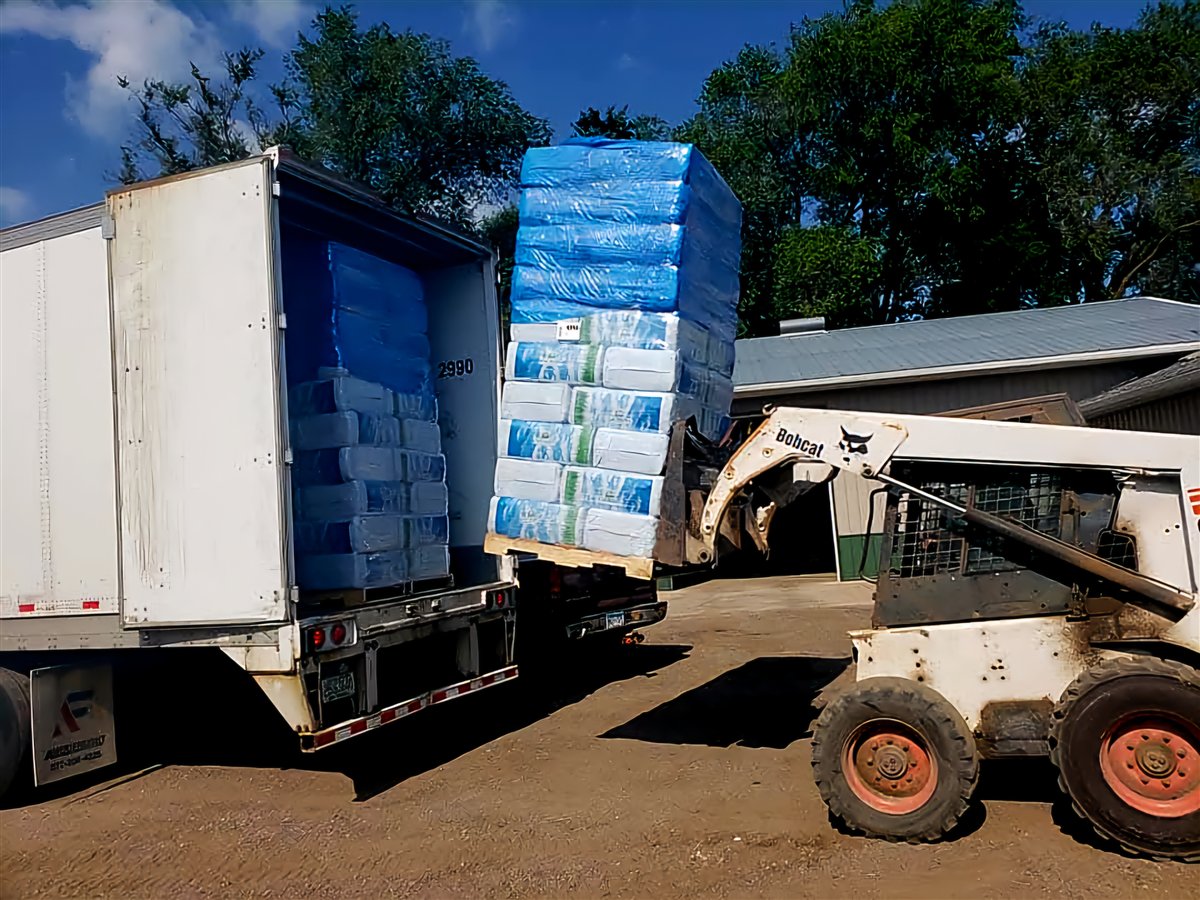 Loaded out by the pallet for contractor orders.